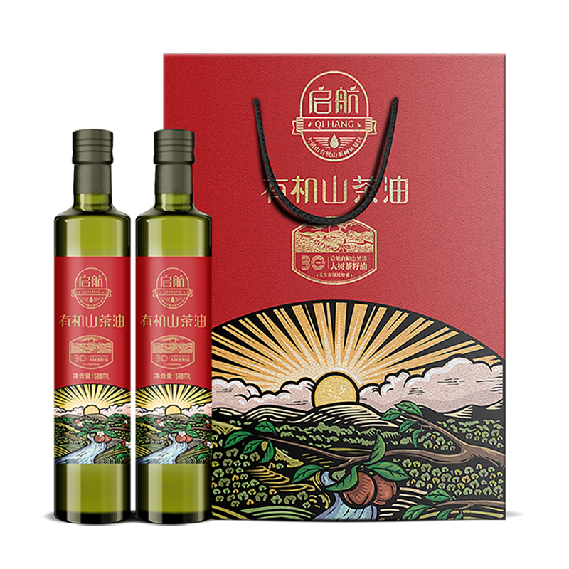 启航50年老树野山茶油有机礼盒
