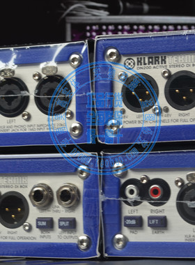 KLARK TEKNIK KT DN200  双通道DI盒  吉他 贝斯带音频隔离变压器