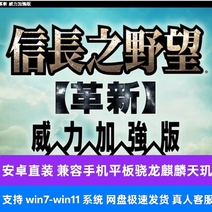 信长之野望12革新安卓手机直装加强版电脑PC经典怀旧游戏steam