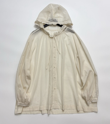 25春夏新款 韩系汉麻松弛感洋气百搭甜美花边宽松罩衫防晒衫女