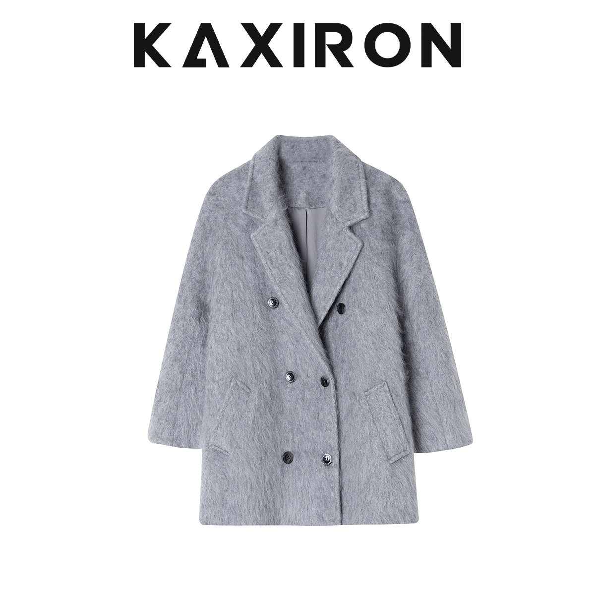 【安琪儿专享】中长款羊绒拉毛大衣CDY529 衣长78