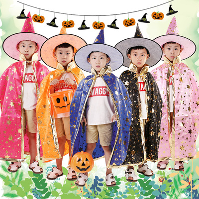 万圣节儿童服装幼儿园女童披风