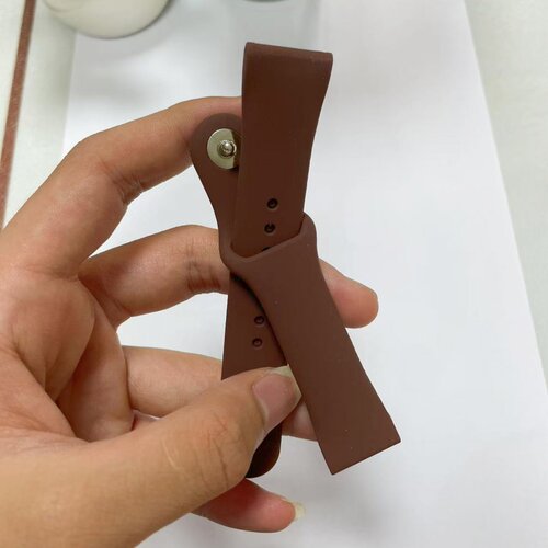 单色硅胶运动20mm表带 适用于华米/华为/纯色黑色硅胶表带软硅胶