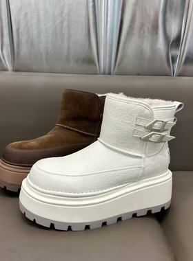 【野&马皮高定】58016防水雪地靴！出俄单！能穿零下25°！