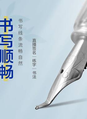 长粗尖弯头钢笔塑料款4.0笔
