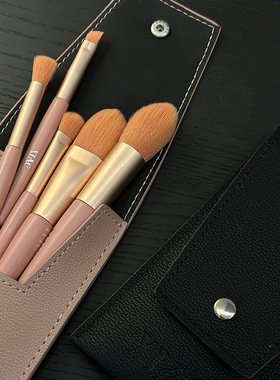 日本XIAC马卡龙mini化妆套刷初学者学生5只装 腮红刷眼影刷