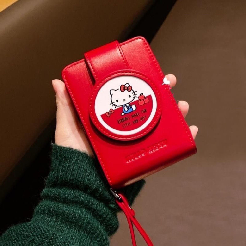 2025新款可爱hellokitty凯蒂猫皮质卡包女大容量多卡位证件收纳包