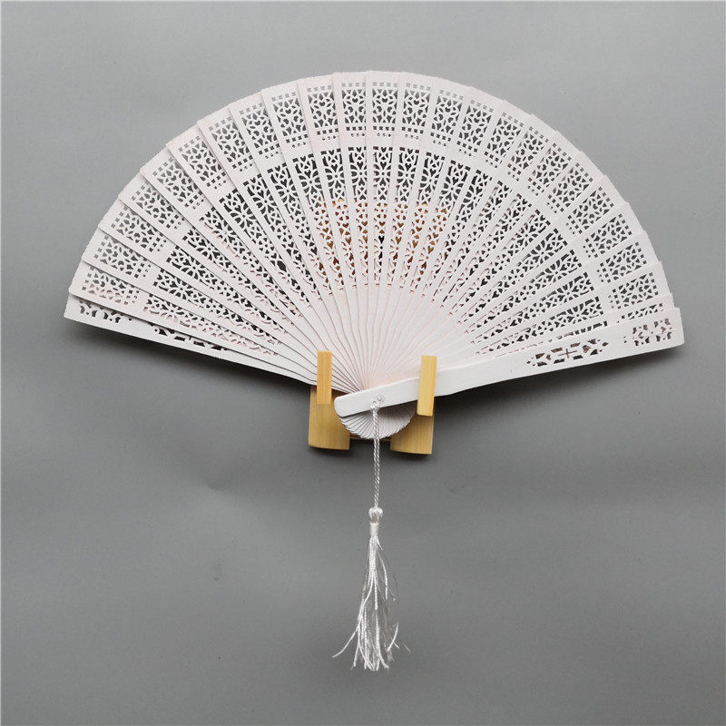 손실 정리 6 인치 중국 스타일의 작은 나무 팬 다채로운 나무 팬 댄스 치파오 사진 소품 성능 팬