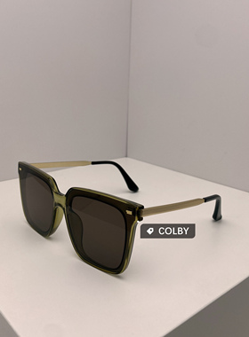 韩版大方框墨镜焦糖色大脸显瘦素颜神器女偏光防紫外线太阳眼镜男