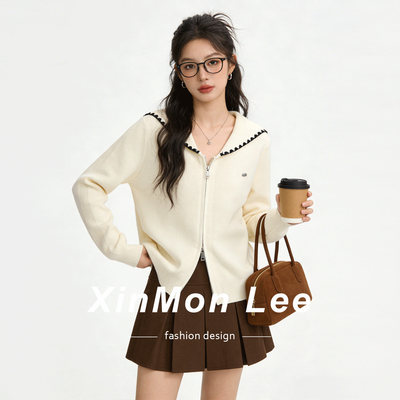 简约韩系温柔风针织开衫