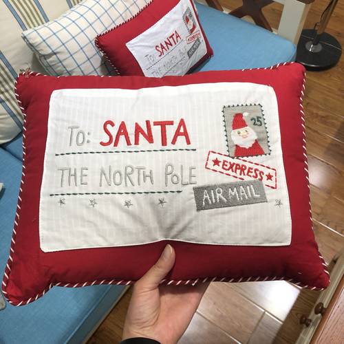 新！含芯不可脱卸！可爱的圣诞小抱枕！沙发靠垫，30*40cm单只