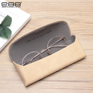 e88手工抗压磨砂皮质镜盒