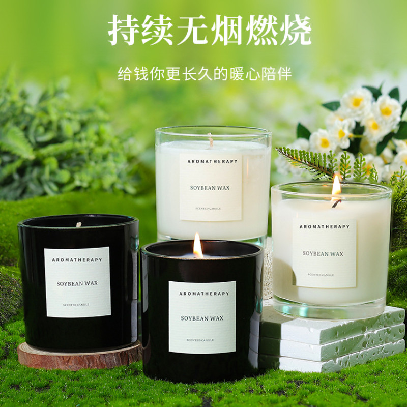 无烟大豆蜡香薰蜡烛持久香氛