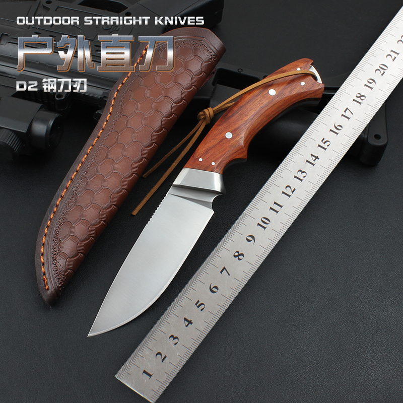 D2钢直刀百炼坊户外直刀