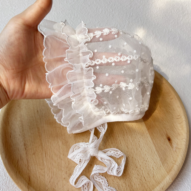 网纱宫廷帽薄款宝宝婴儿帽子