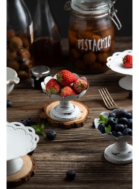 美食摄影做旧蛋糕首饰收纳托盘