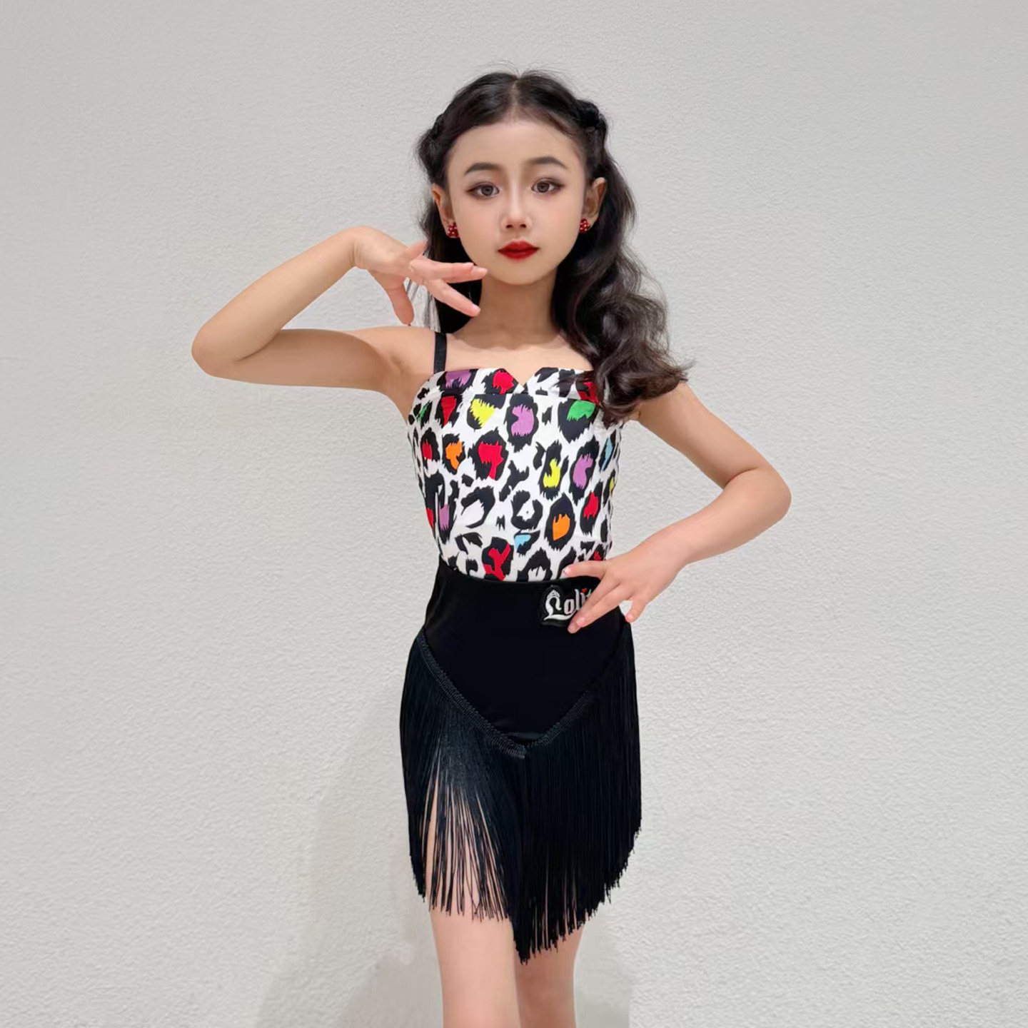 高端新款夏季吊带拉丁服练功服