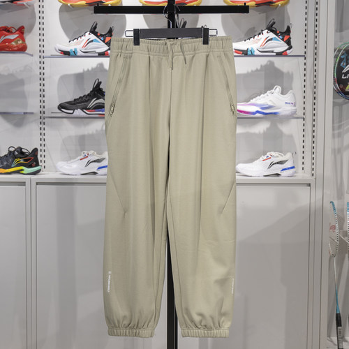 李宁束脚男子加绒保暖卫裤