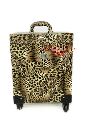 srise尚禾高档拉杆箱 纹绣 美甲 化妆工具箱 万向轮 容量大