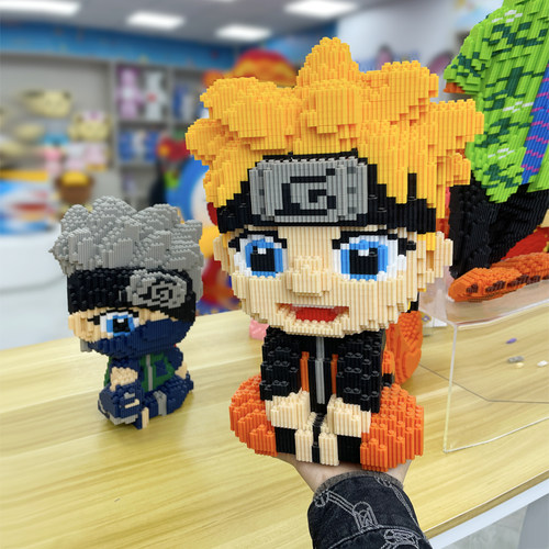 鸣人卡卡西积木玩具火影忍者