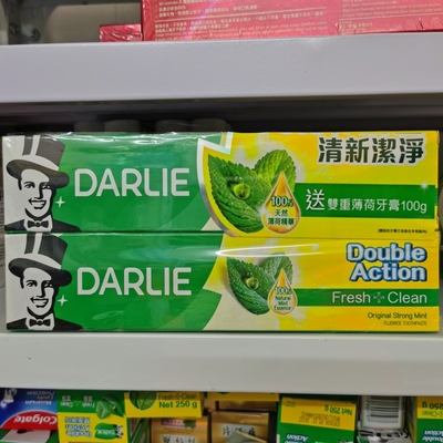香港进口darlie/黑人加倍牙膏