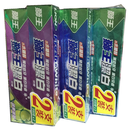 日本狮王lion牙膏洁白超凉苹果选