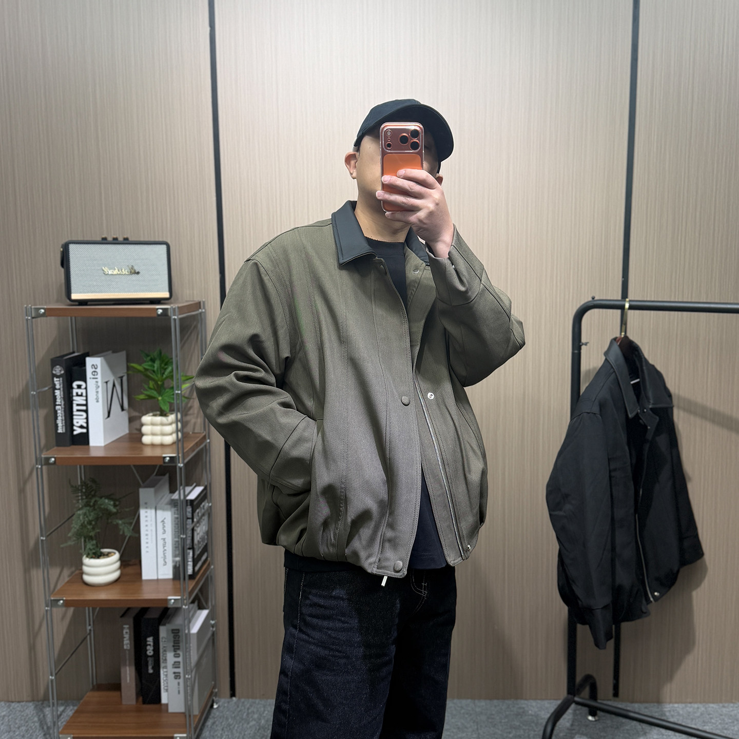 地卜师 新款拼接棉衣外套男小众设计棉袄子冬季男士翻领工装棉服,男装,棉衣,淘宝优惠券,粉丝福利购,淘宝优惠卷