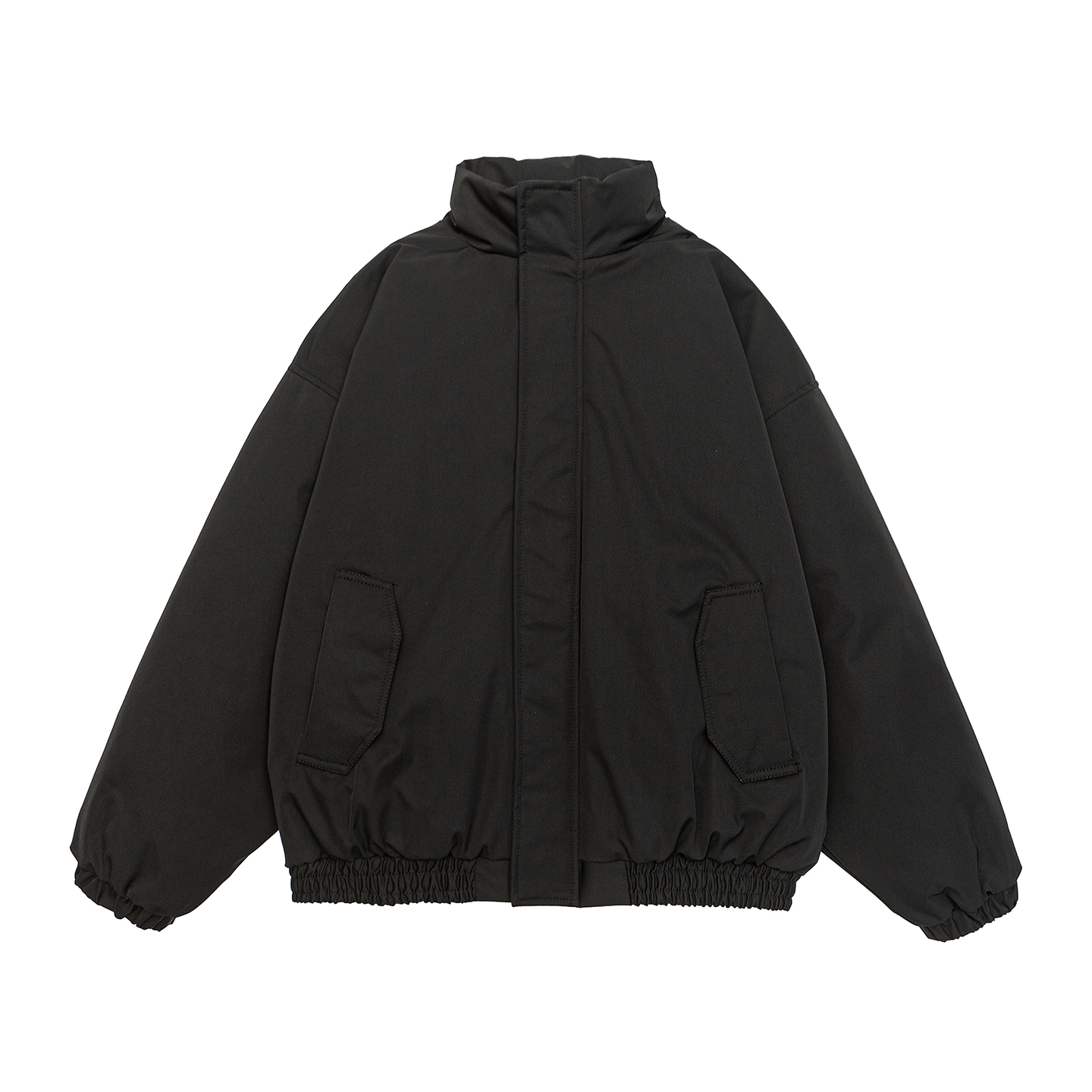 地卜师 2025冬季美式复古潮牌羽绒服男立领防寒保暖冬季羽绒外套