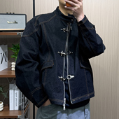 外套男潮高级感高街金属设计工装 复古春秋季 夹克 2026美式 地卜师