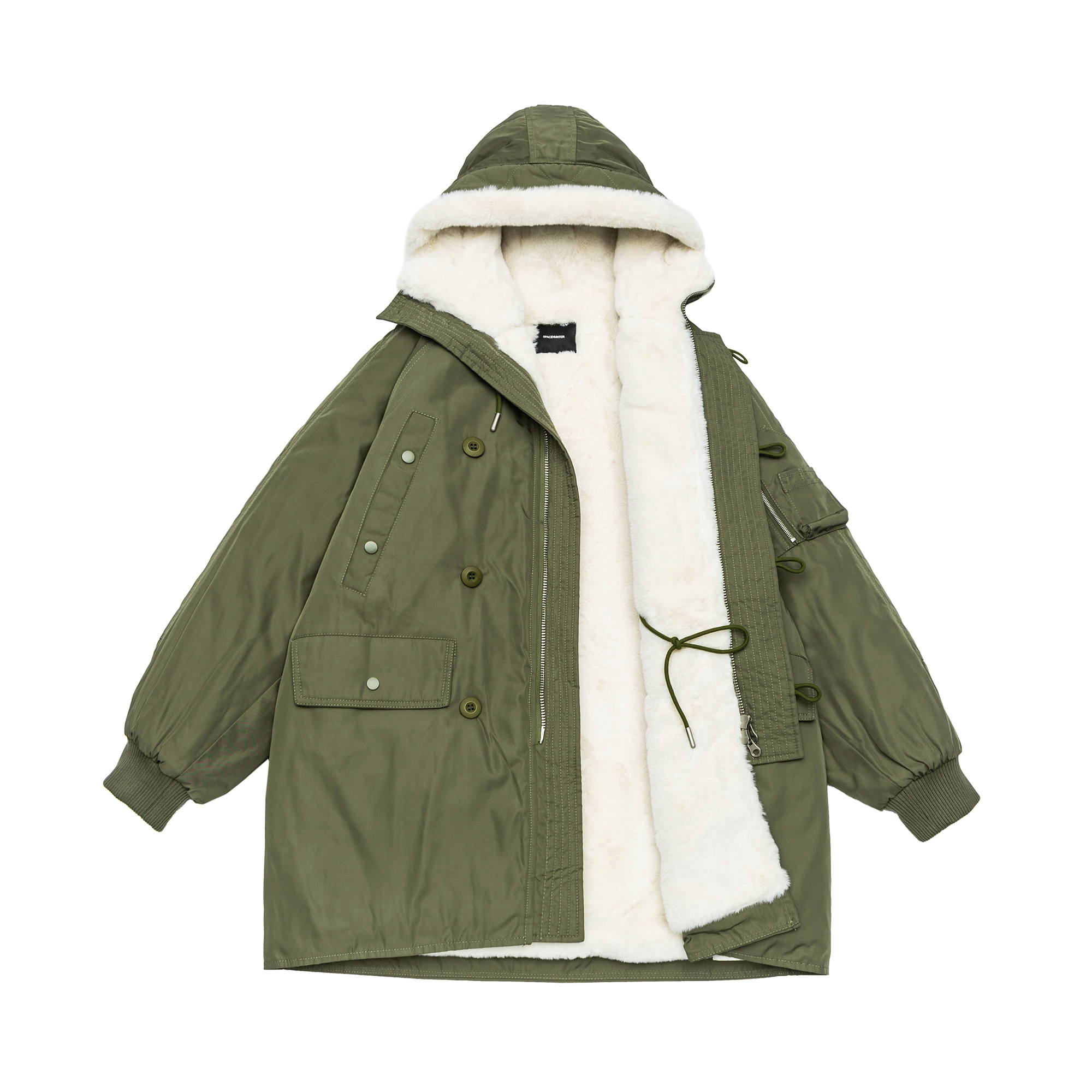 地卜师长款羊羔绒外套男冬季加绒