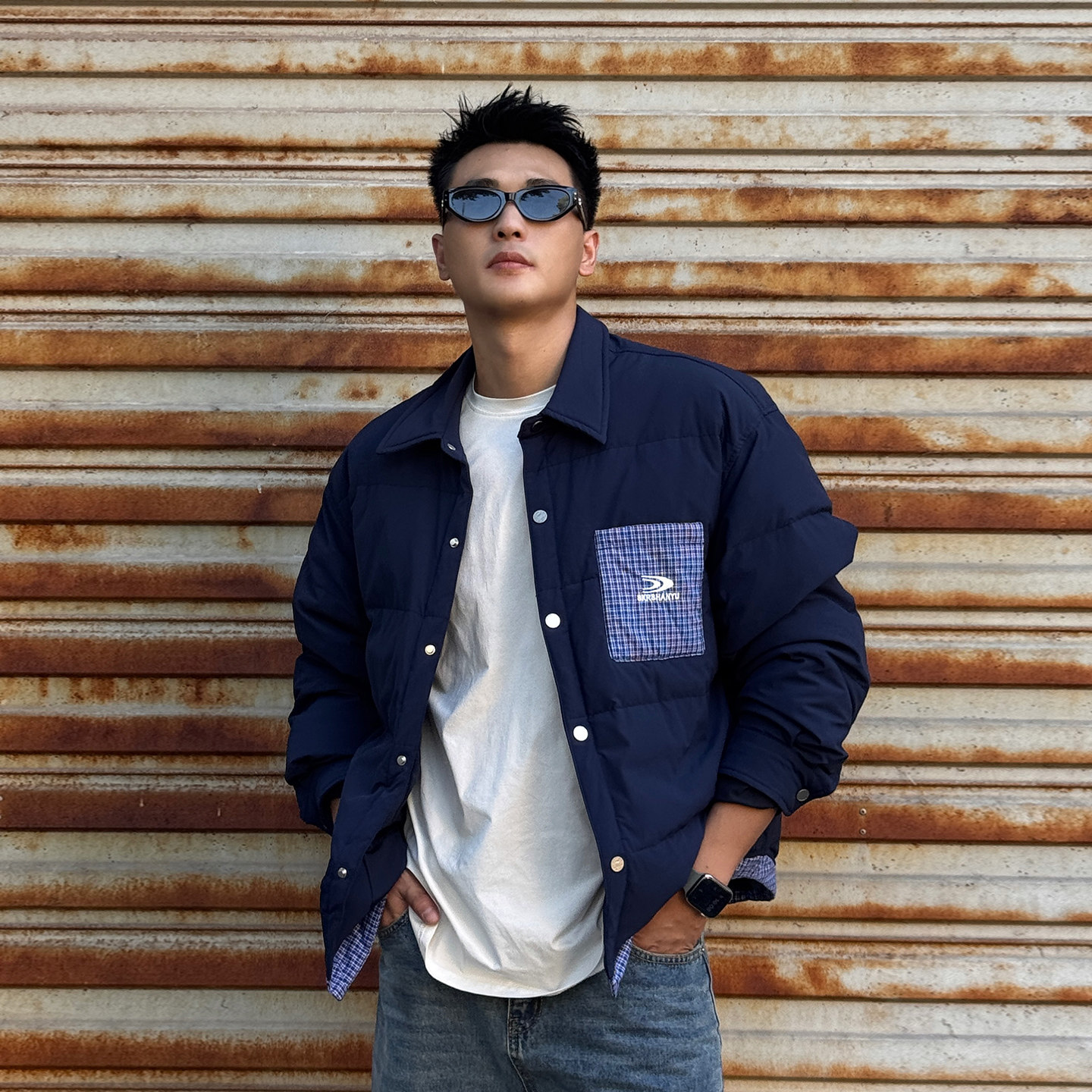 地卜师 90白鸭绒轻薄男士夹克2025冬季新款保暖男装短款外套百搭,男装,羽绒服,淘宝优惠券,粉丝福利购,淘宝优惠卷