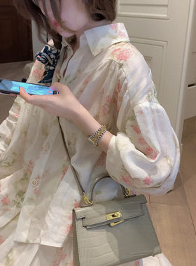 夏季两件套防晒衬衫半身裙套装女