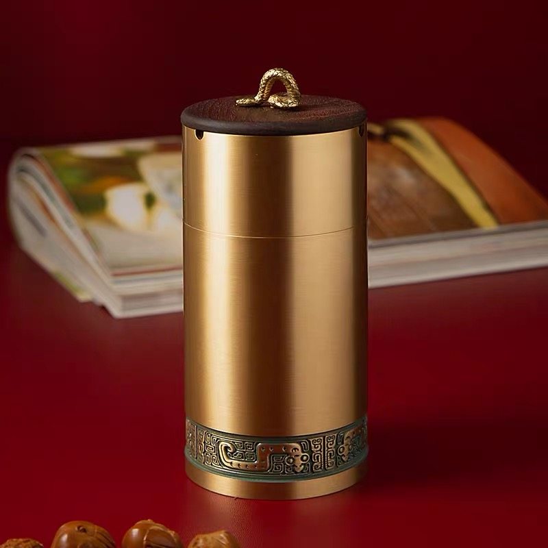2025蛇年黄铜笔筒车载烟灰缸家居客厅办公室桌面创意摆件文创礼品,家居饰品,装饰摆件,淘宝优惠券,粉丝福利购,淘宝优惠卷