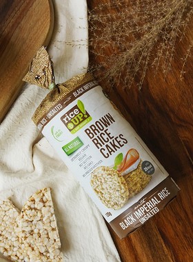 整箱RiceUp Brown Rice Cakes保加利亚进口健身米饼无麸质糙米饼