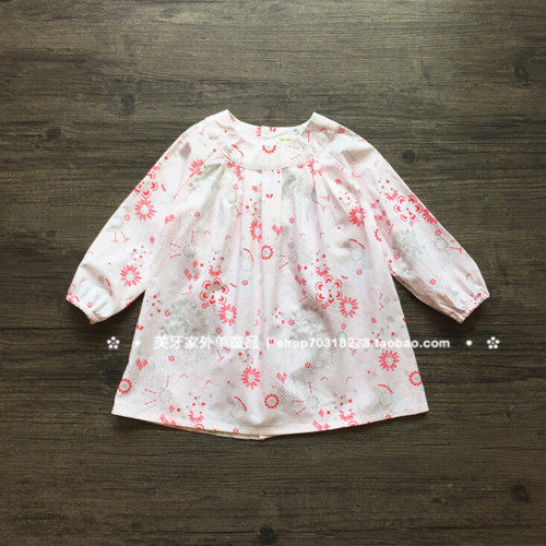 Chemise fille à manche longue en coton - Ref 2085470 Image 1