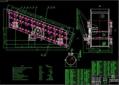 YA/YK圆振筛单层双层三层四层全套CAD图纸通用生产制造图纸