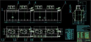 XCF/BF/XJM/SF浮选机自吸式浮选机全套CAD图纸通用生产制造图纸