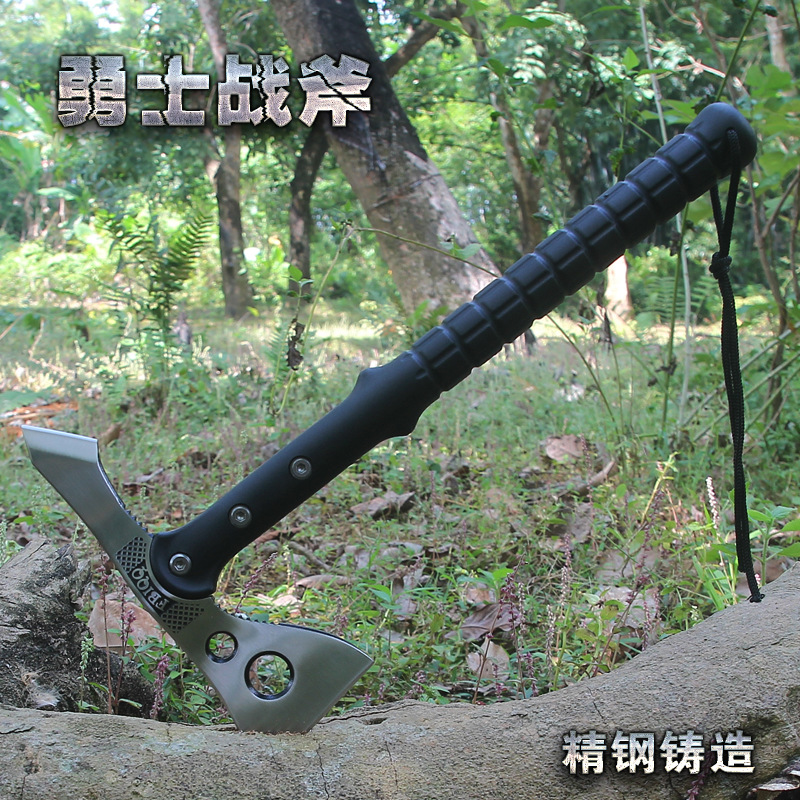户外野外登山斧开山砍刃砍柴劈柴斧子战斧手斧野营斧荒野求生斧头