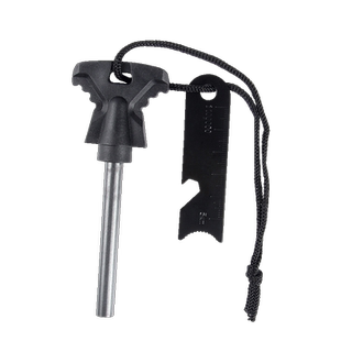 户外打火石点火棒野外火柴老式火镰燧石火源火绒露营荒野生存装备