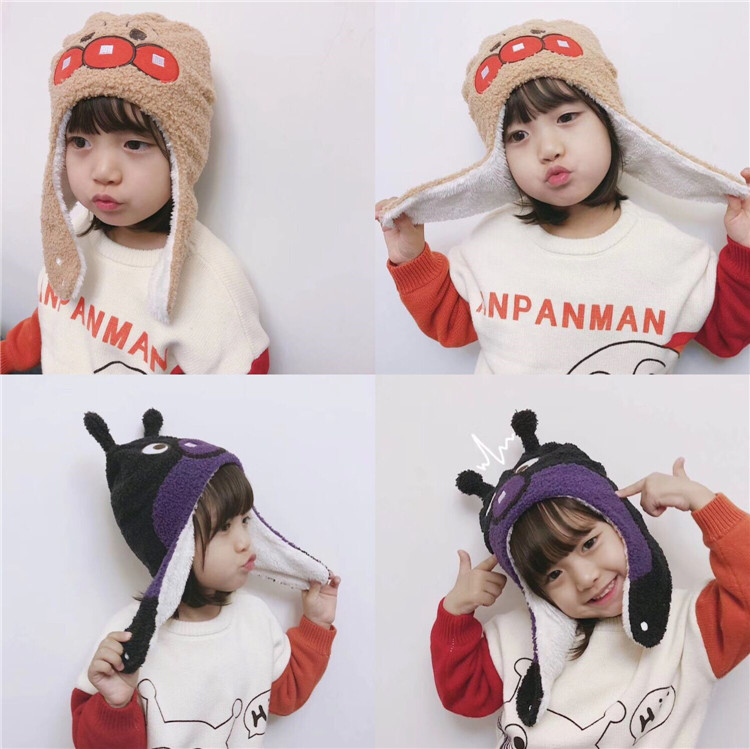 秋冬卡通超人可爱风保暖护耳帽