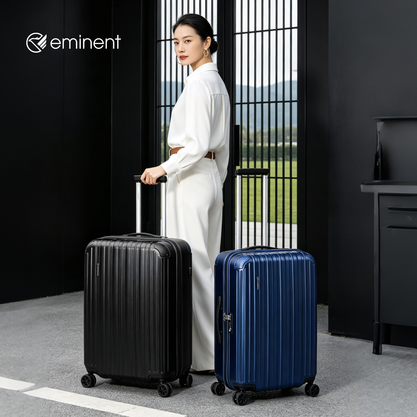 eminent经典商务拉杆行李箱男24寸托运旅游箱PC旅行登机箱女20寸