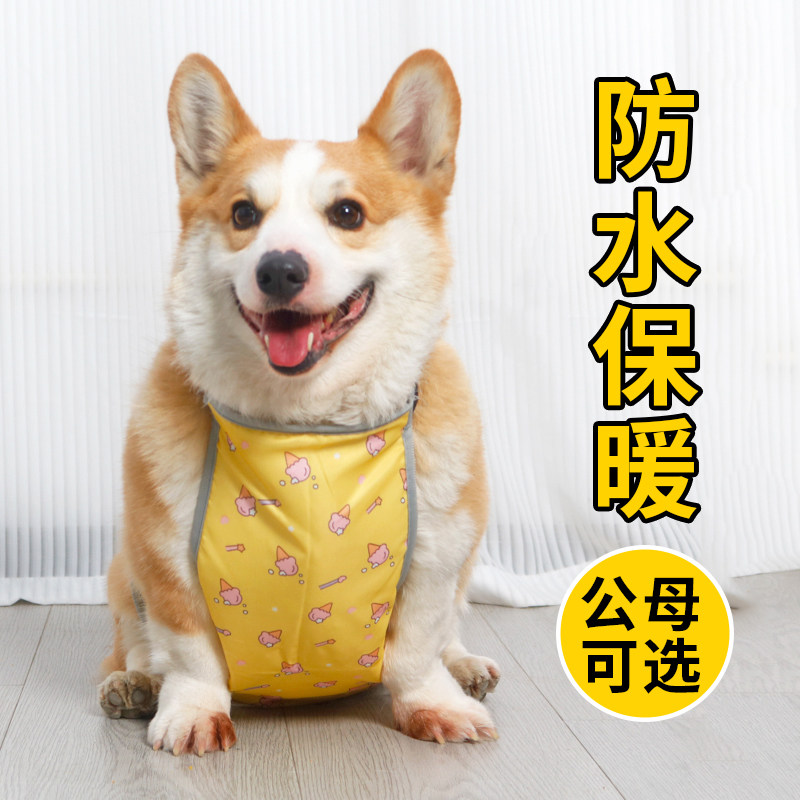 宠物狗狗肚兜柯基柴犬保暖护肚子防脏肚子防水防着凉衣服四季通用