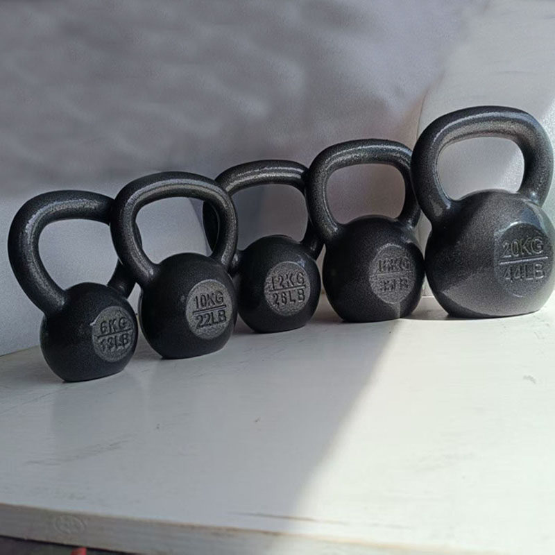 壶铃烤漆壶铃提壶哑铃实心铸铁4KG 8 10 12 16 20KG-50KG家用健身