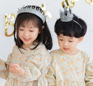 韩国ins风森系儿童发箍可爱儿童发箍可爱公主冰雪奇缘皇冠发箍