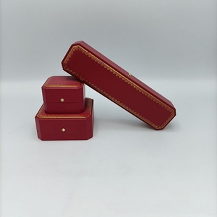 新款八角中国风红色戒指盒婚嫁项链吊坠珠宝礼盒子手镯手链包装盒