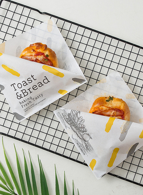 防油食品牛皮纸随手包三角袋 三明治包装纸手抓饼汉堡包打包袋