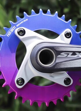 PASS QUEST 104BCD 封闭盘 黑银炫彩正负齿单盘7075铝 xt780 slx