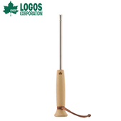 logos户外露营吹火棒户外露营用品不锈钢吹火管点柴火装 备