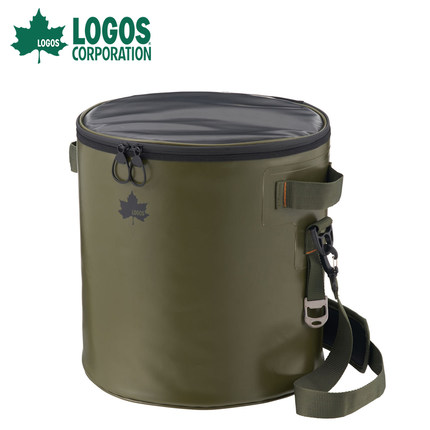 logos保温桶户外露营 便携手提保温箱冷藏箱车载户外野餐冰桶