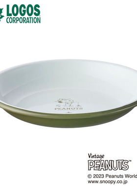 日本logos联名x史努比户外露营创意搪瓷餐盘复古加厚菜碟户外餐具